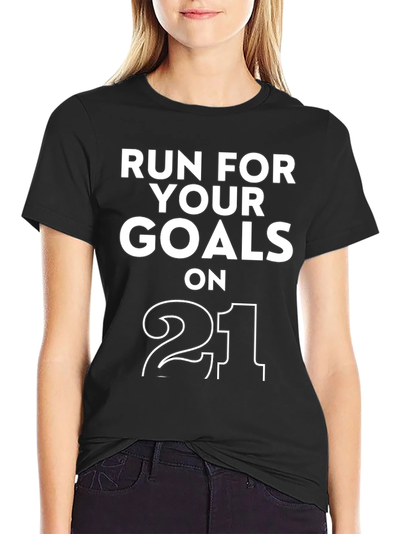 Run For Your Goals T-Shirt - Motivational Tee