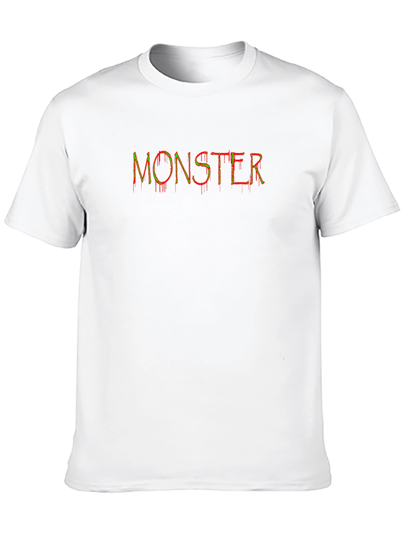 Monster Graphic Print Black Cotton T-Shirt