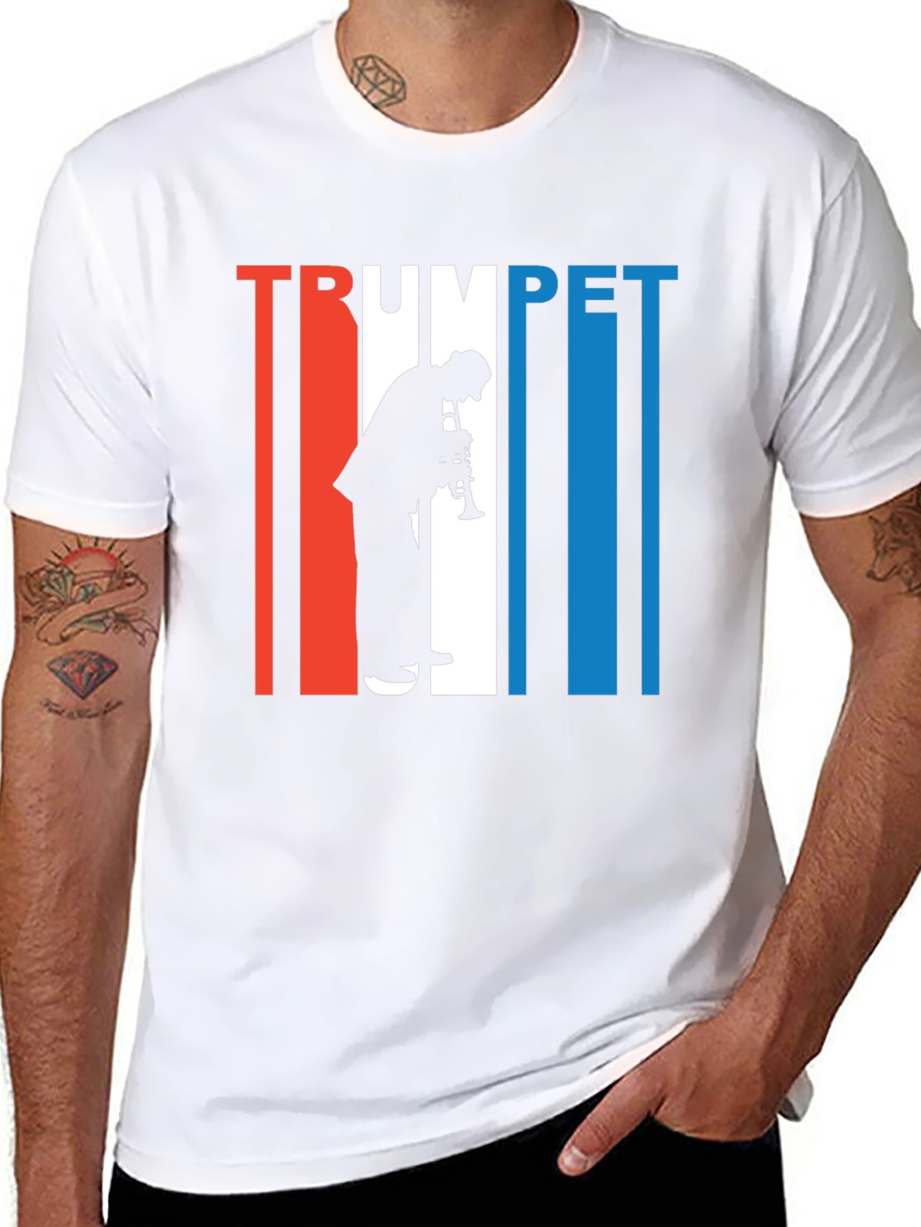 Trumpet Player Graphic Tee - Cool Musician T-Shirt