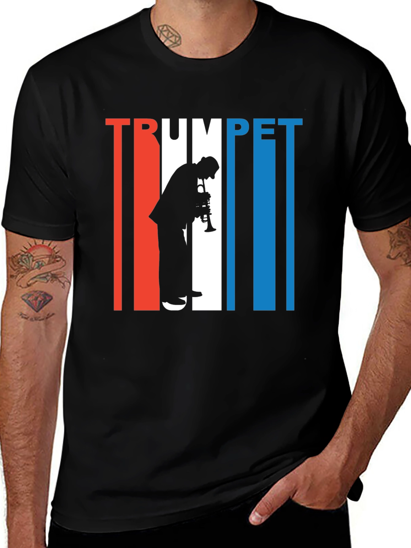 Trumpet Player Graphic Tee - Cool Musician T-Shirt