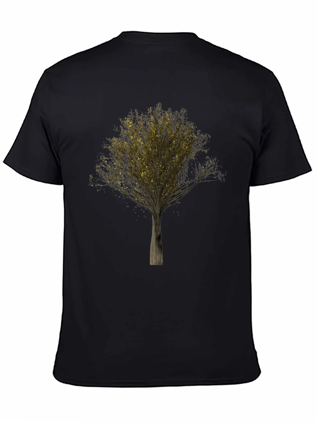 Golden Tree Black T-Shirt