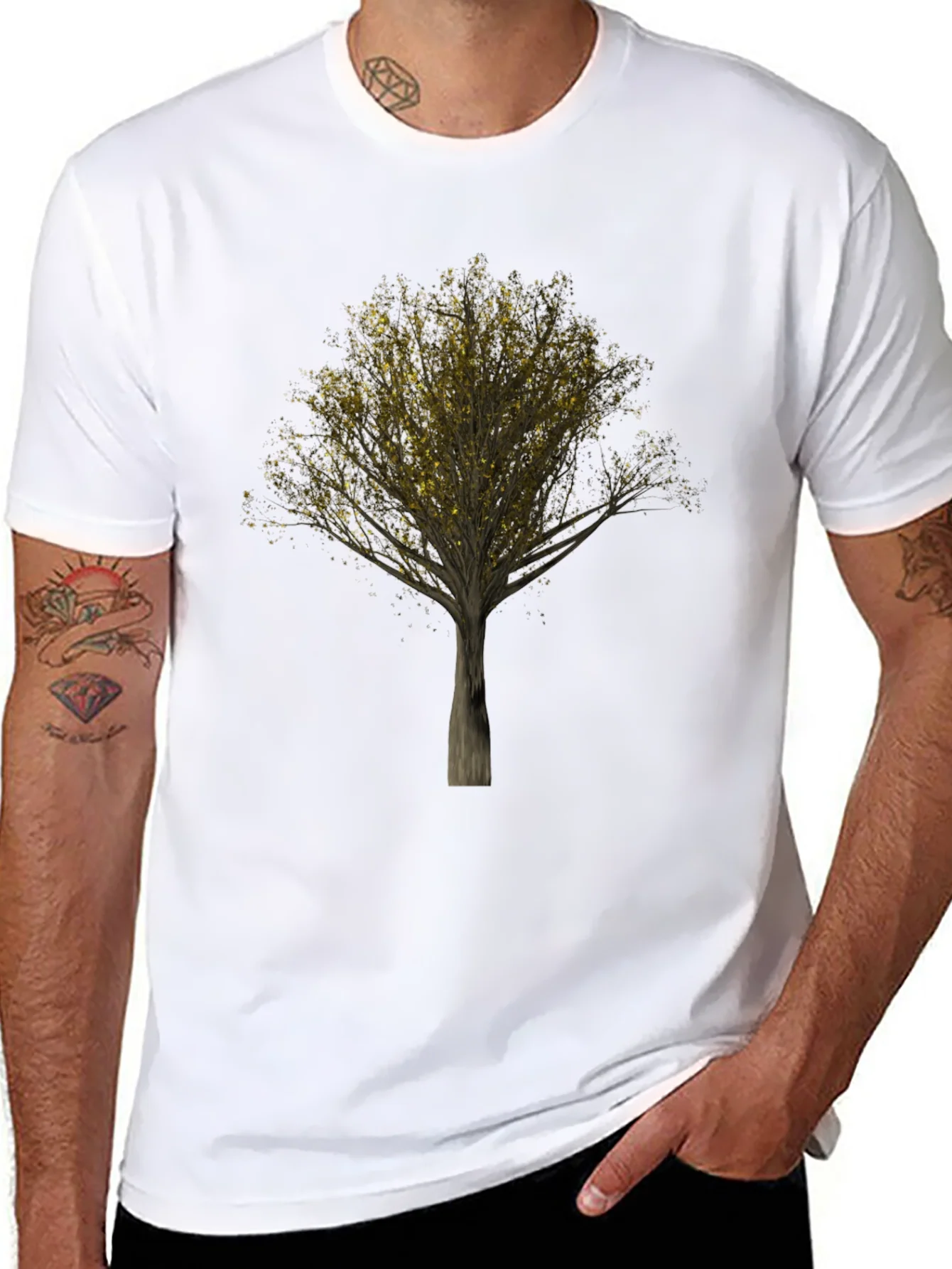 Golden Tree Black T-Shirt