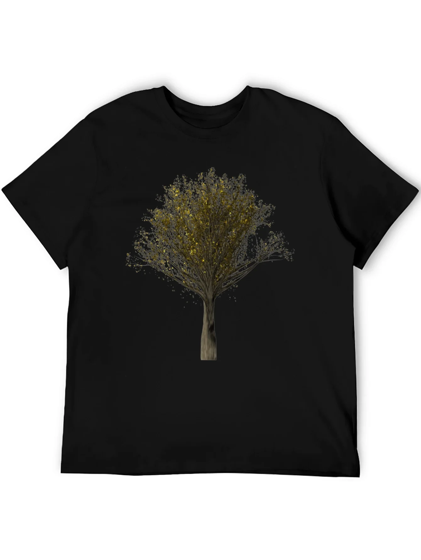 Golden Tree Black T-Shirt
