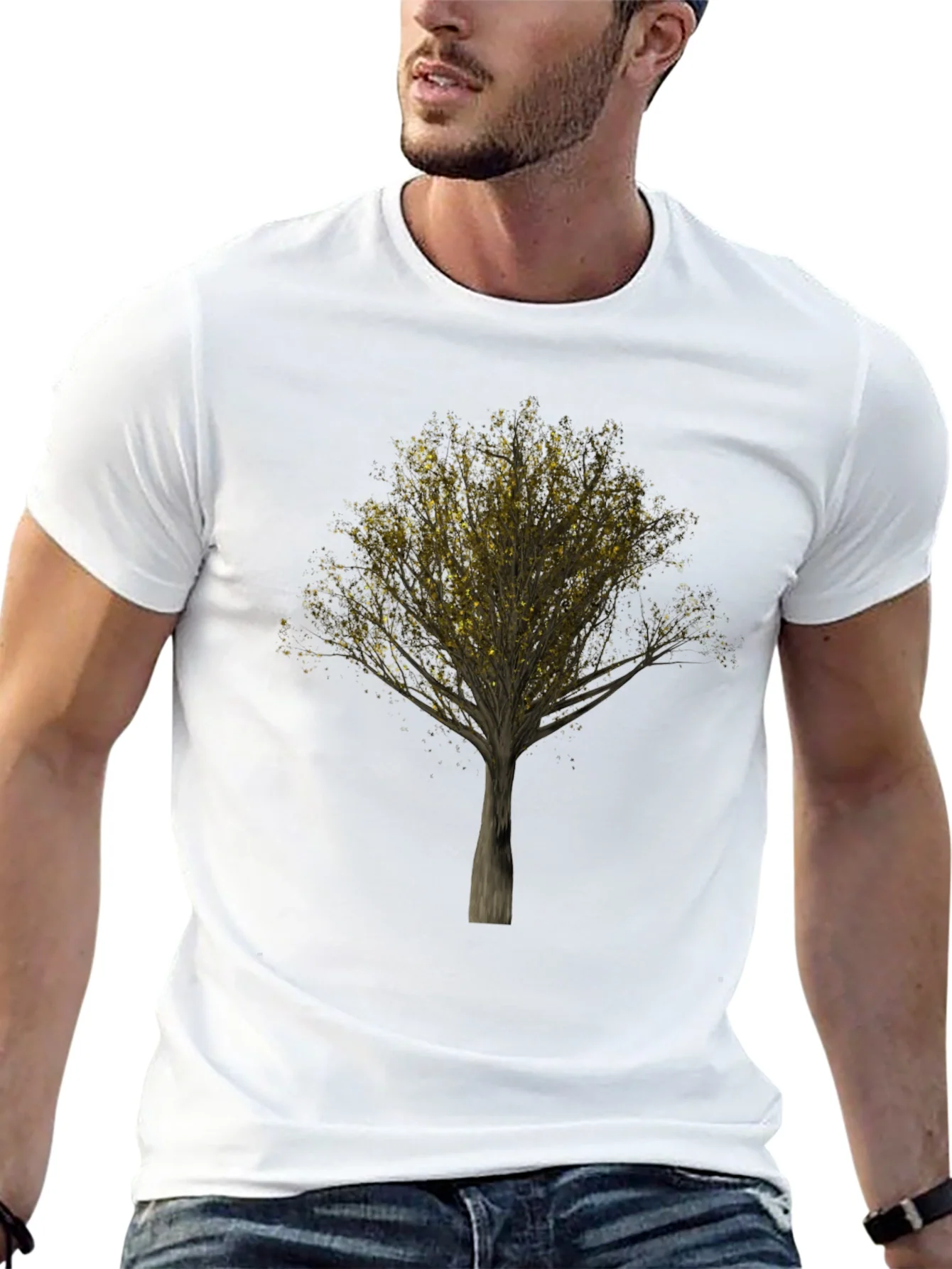 Golden Tree Black T-Shirt