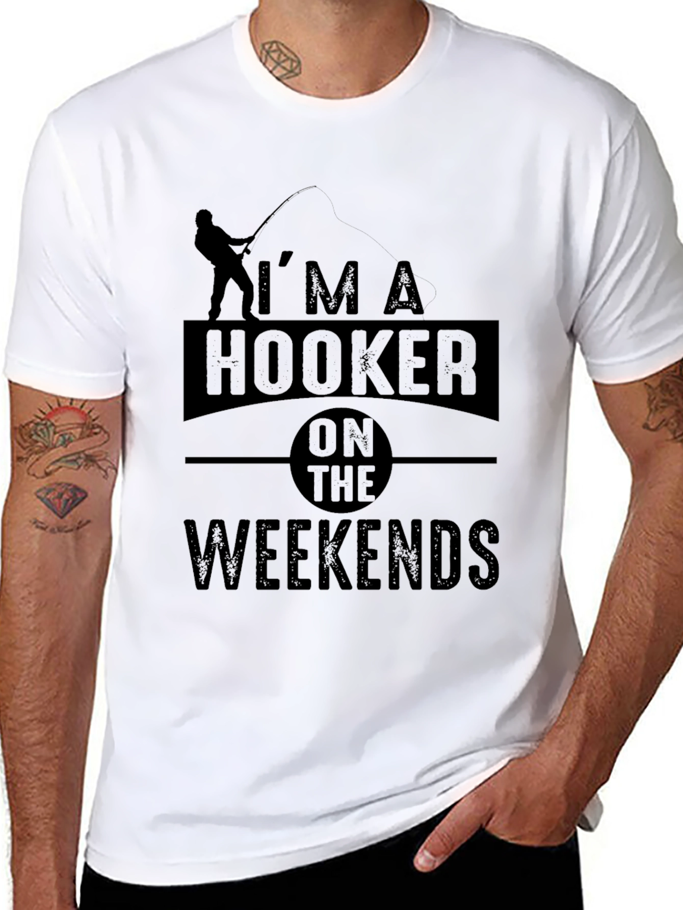 Im A Hooker On The Weekends Fishing T-Shirt