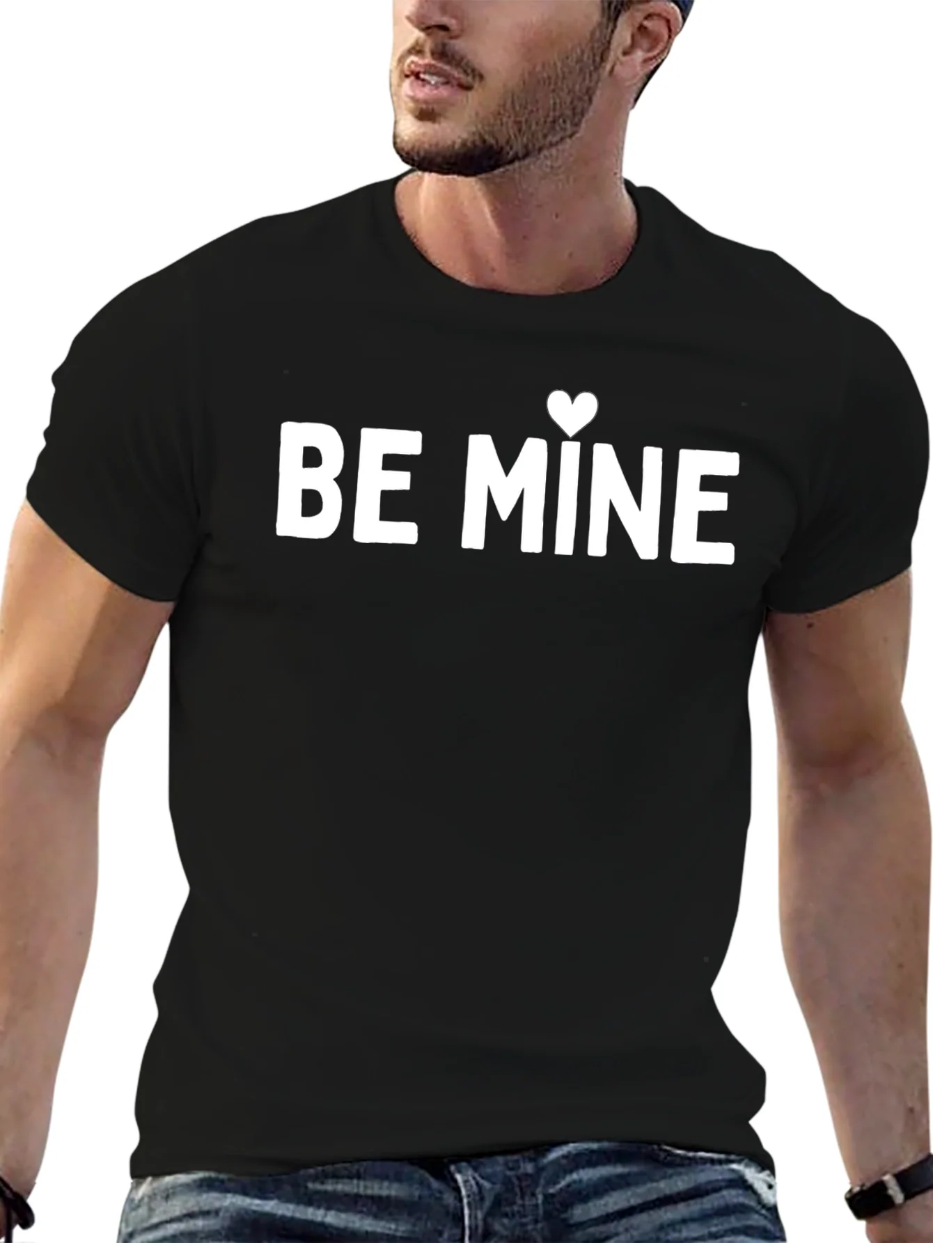 Be Mine Heart Graphic Tee - Valentines Day Gift