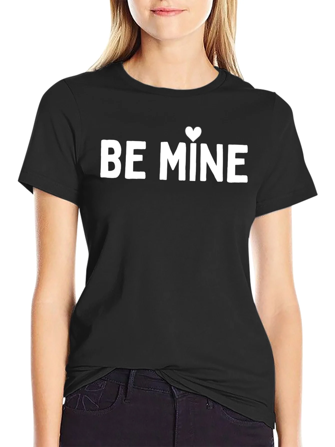 Be Mine Heart Graphic Tee - Valentines Day Gift