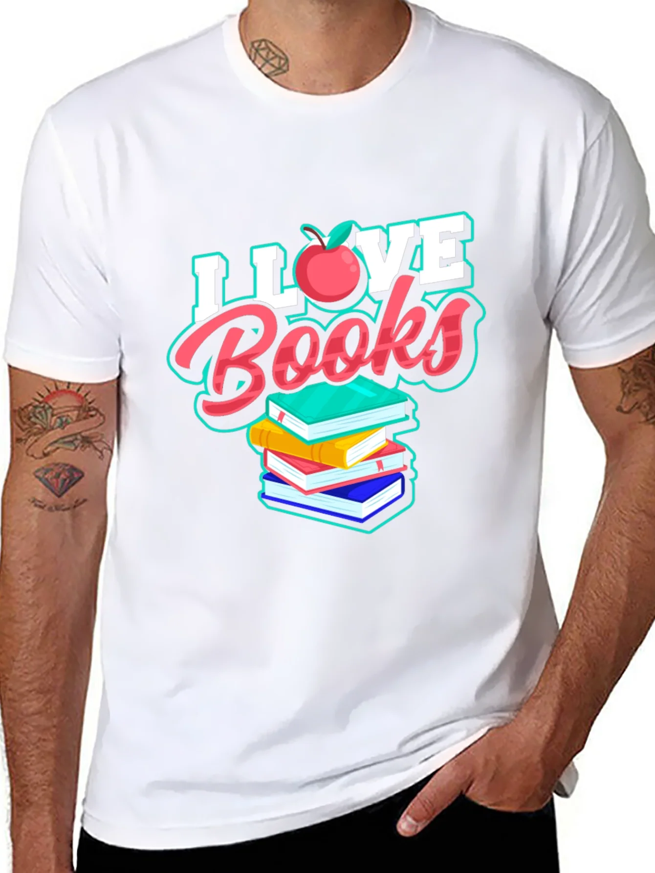 I Love Books T-Shirt - Unisex Design