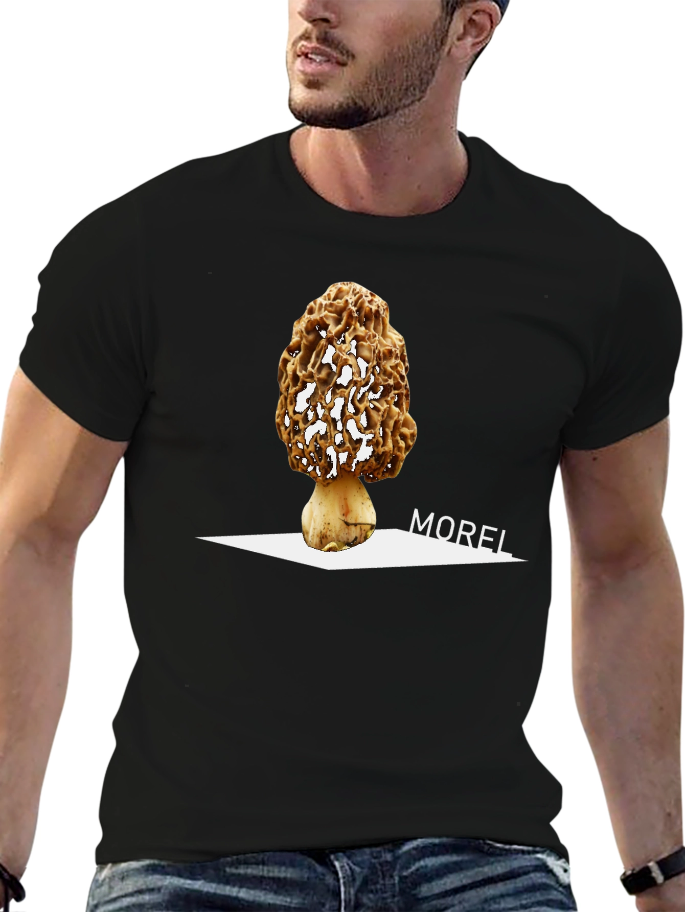 Morel Mushroom Graphic Tee - Unique Nature Design