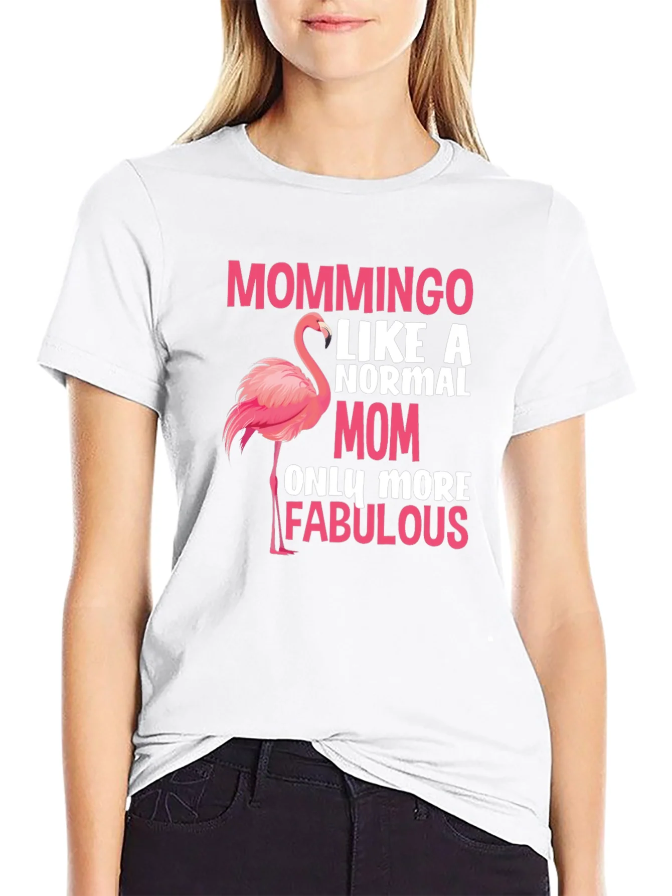 Mommingo T-Shirt - Fabulous Mom Flamingo Tee