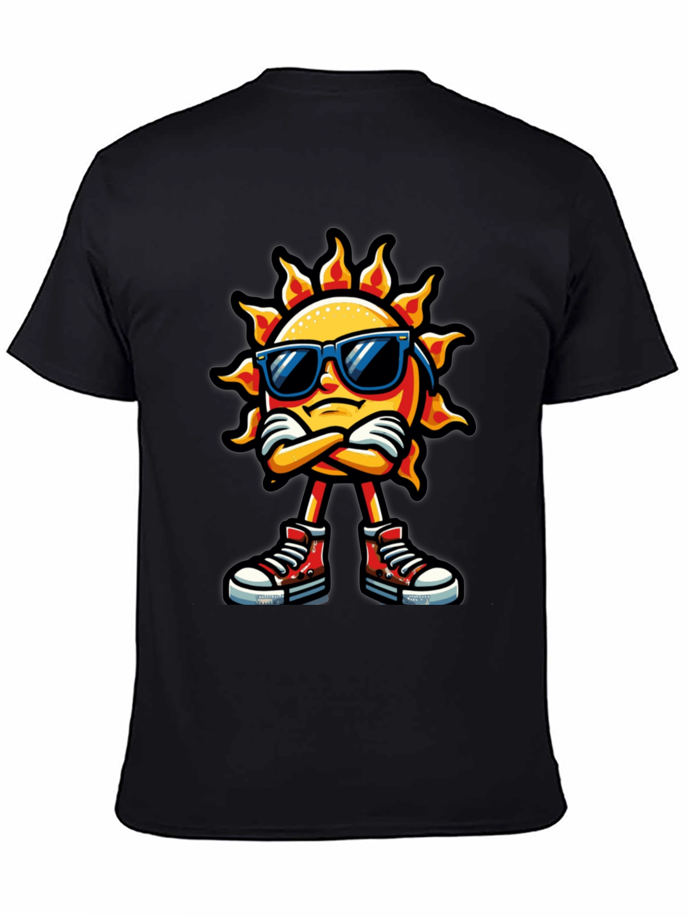 Cool Sun Cartoon Graphic T-Shirt