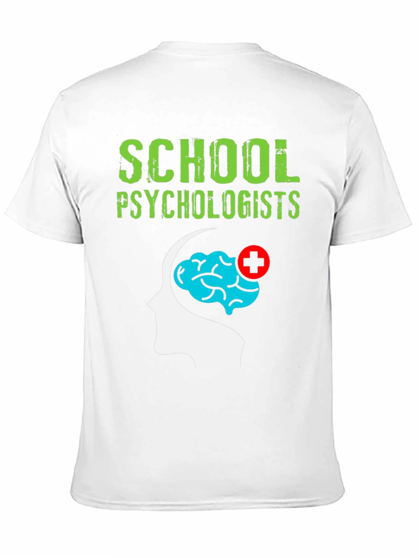 School Psychologist T-Shirt Brain Graphic Tee