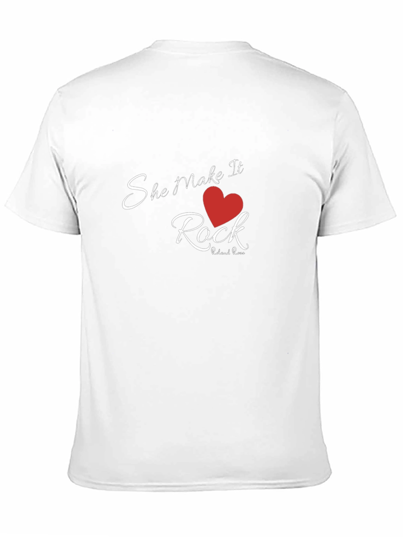 She Makes It Rock T-Shirt - Red Heart Design