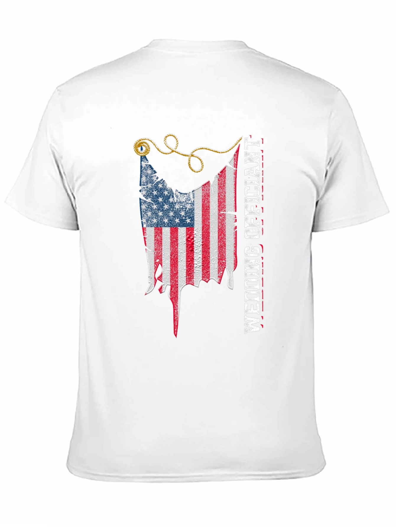 Wedding Officiant American Flag Graphic Tee