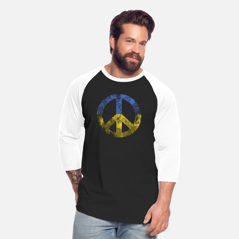 Ukrainian Flag Peace Sign