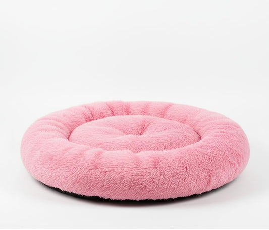 Ultra Soft Round Plush Pet Bed, Donut Shape Calmin - Premium Quality