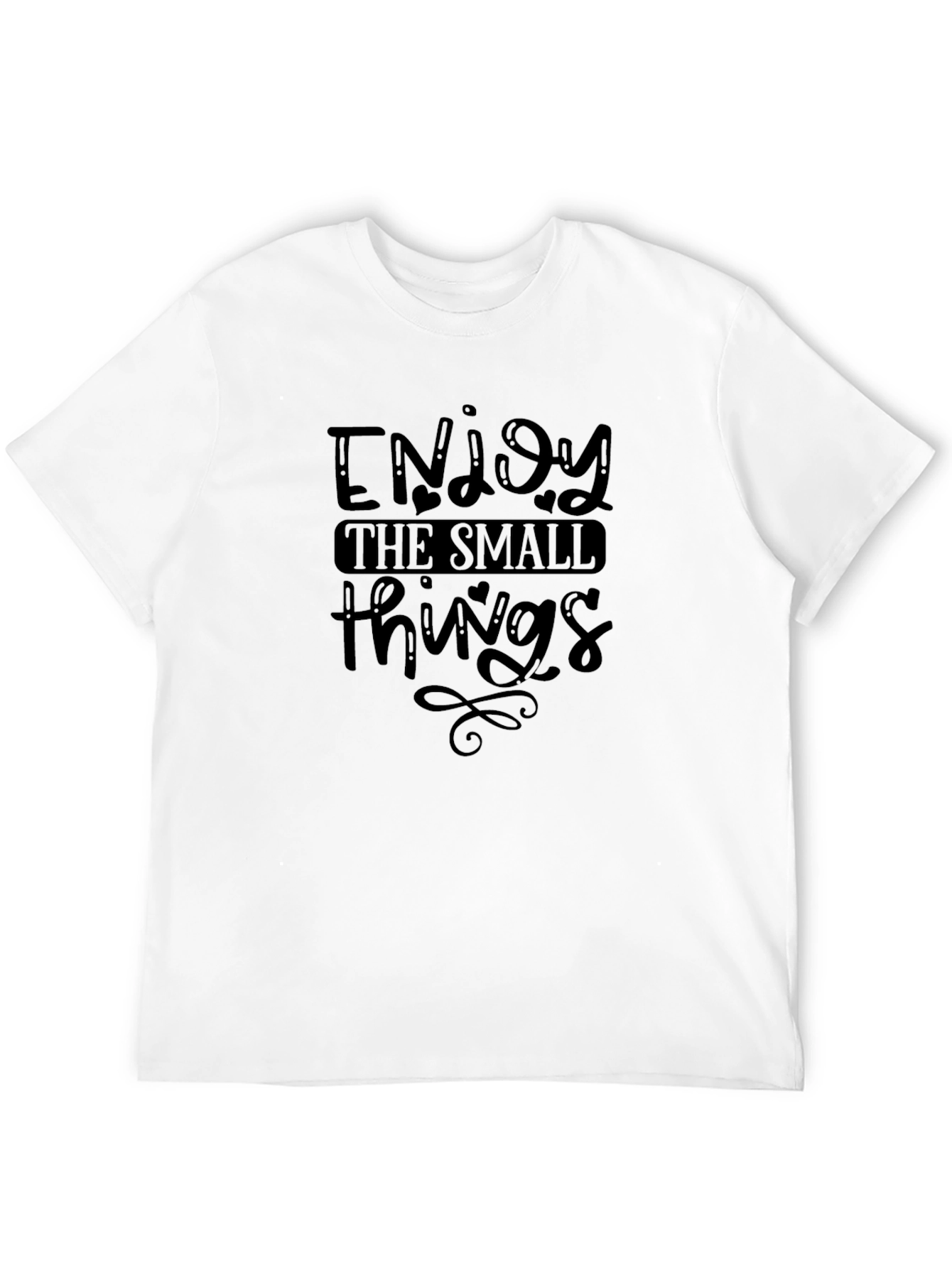 Enjoy The Small Things Graphic Tee - Black