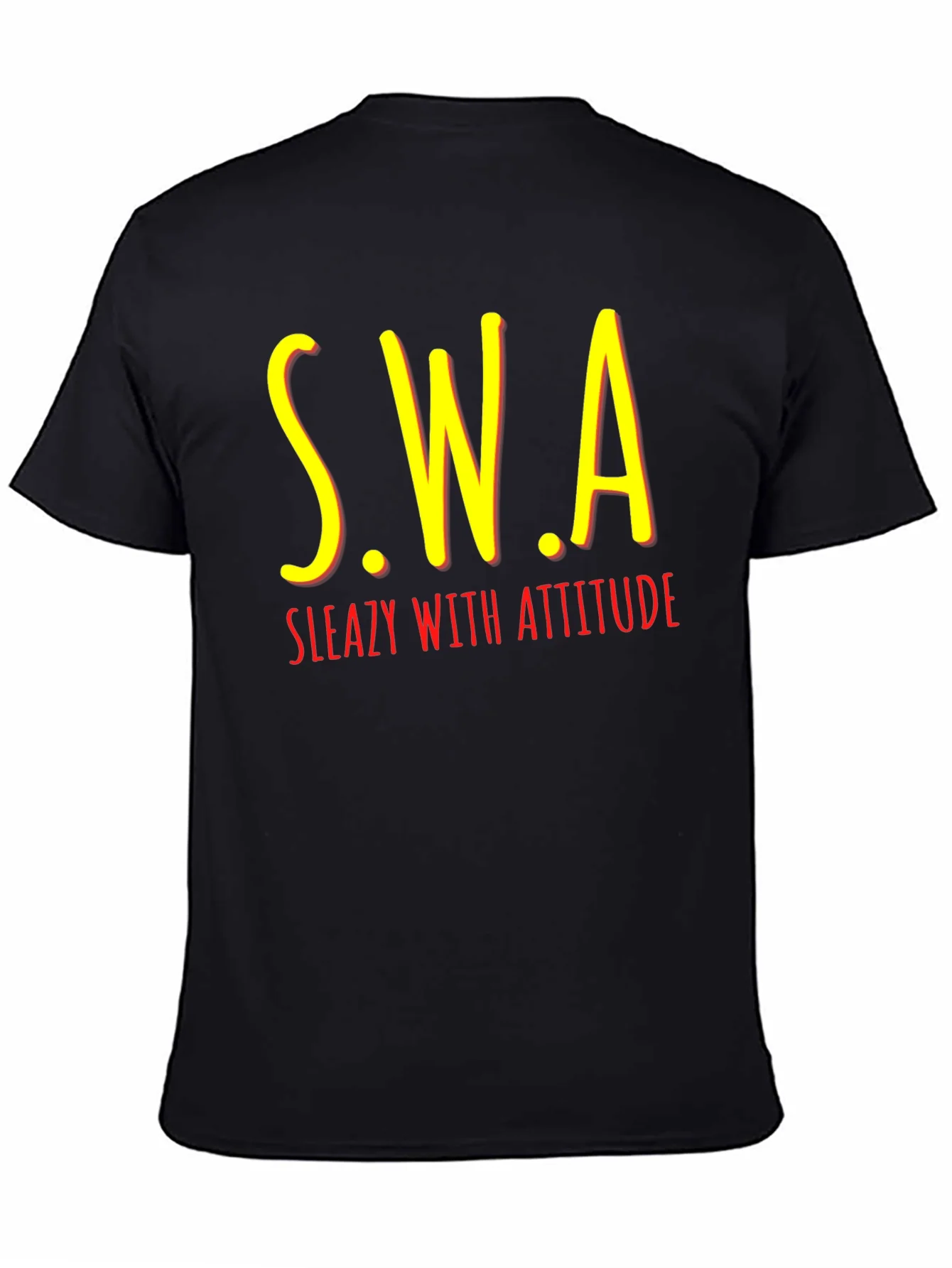 S.W.A Sleazy With Attitude Black T-Shirt