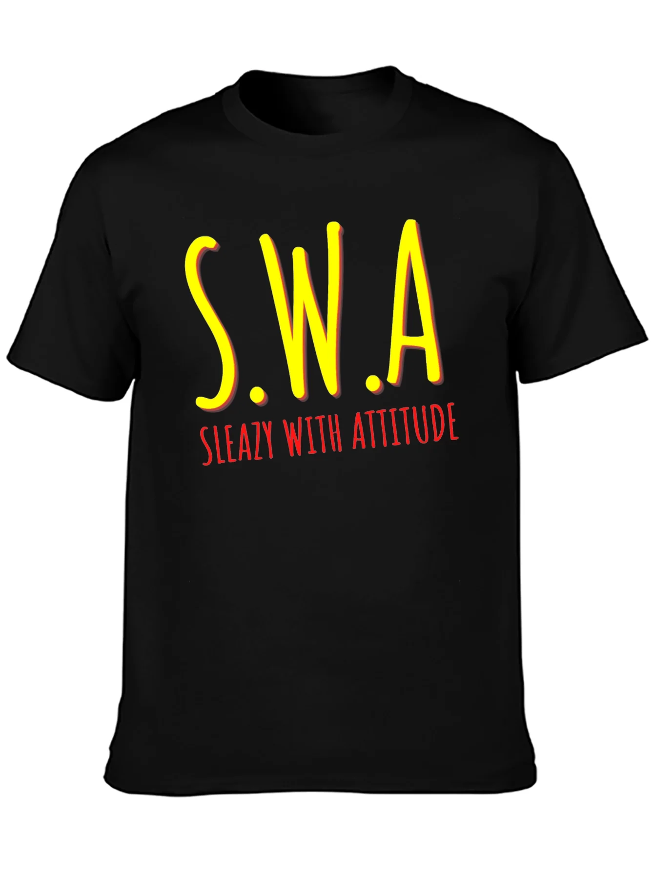 S.W.A Sleazy With Attitude Black T-Shirt