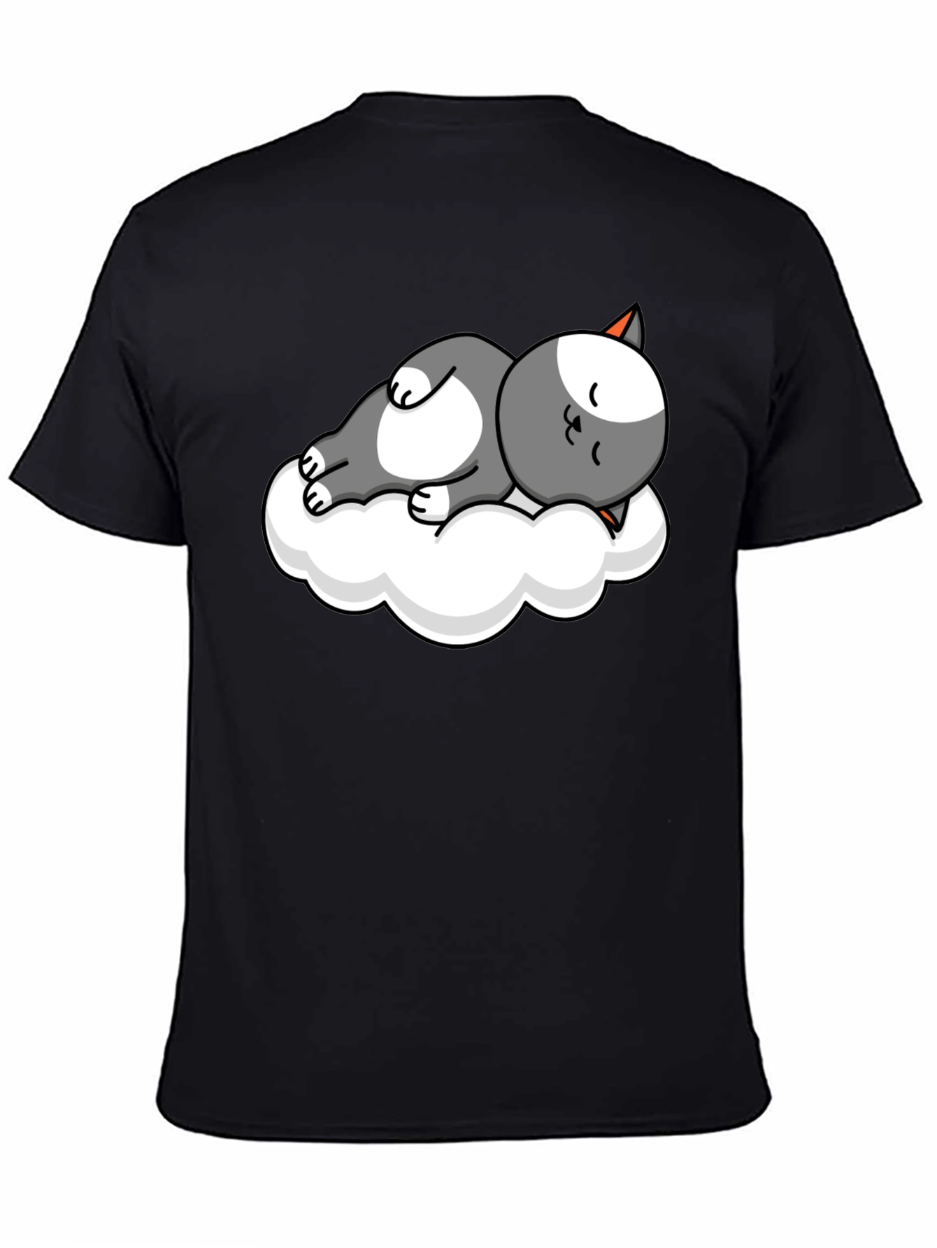 Cute Cat Cloud Nap T-Shirt - Soft Cotton Tee