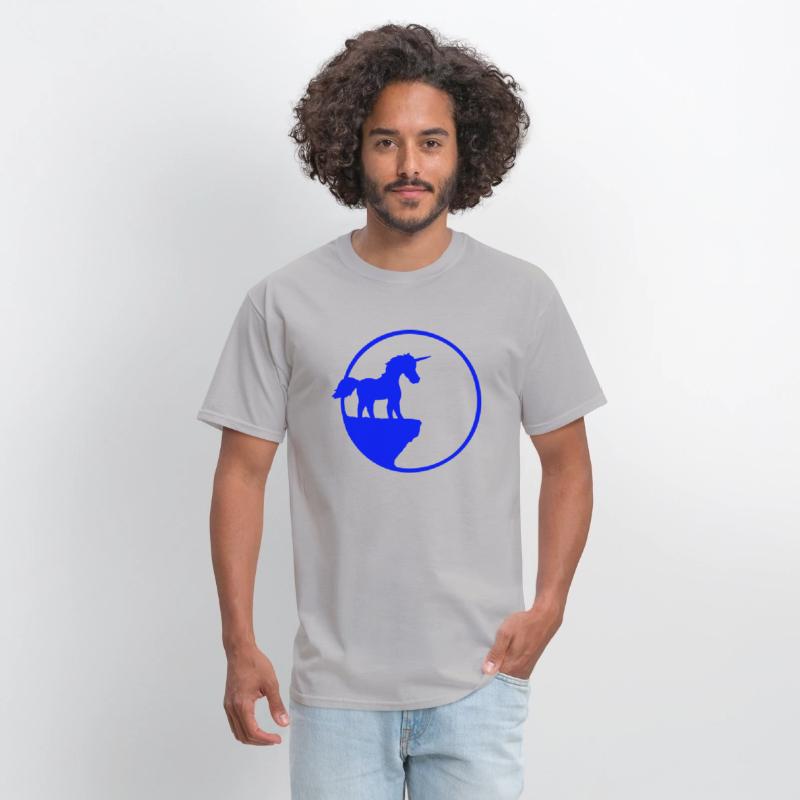 Unicorn Cliff Moon Mountain Night Sweet Silhouette