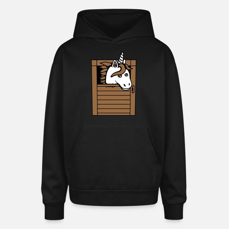 Unicorn Horse Stable Pony Peeking Out Cute Comic