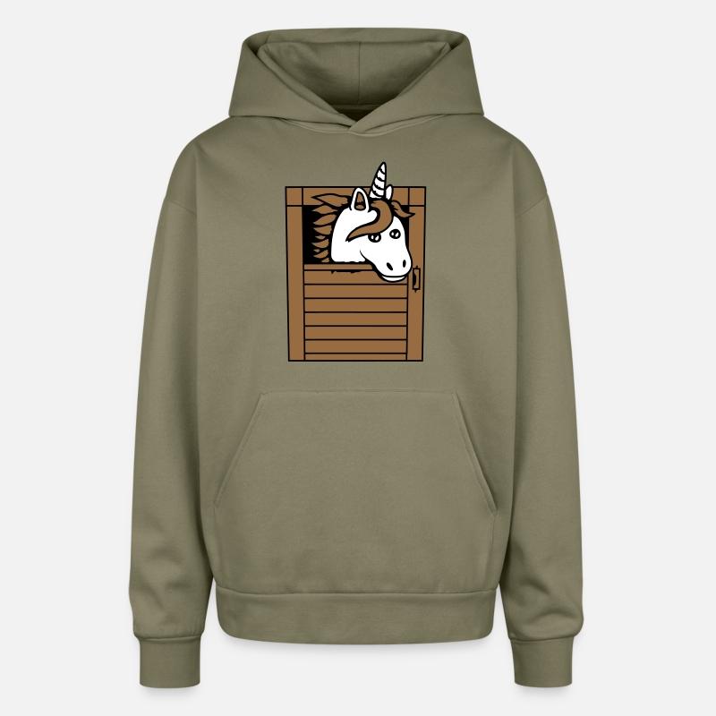 Unicorn Horse Stable Pony Peeking Out Cute Comic