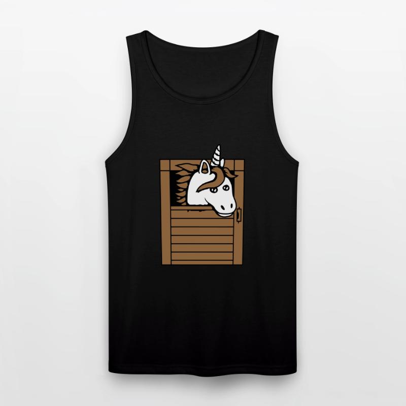 Unicorn Horse Stable Pony Peeking Out Cute Comic