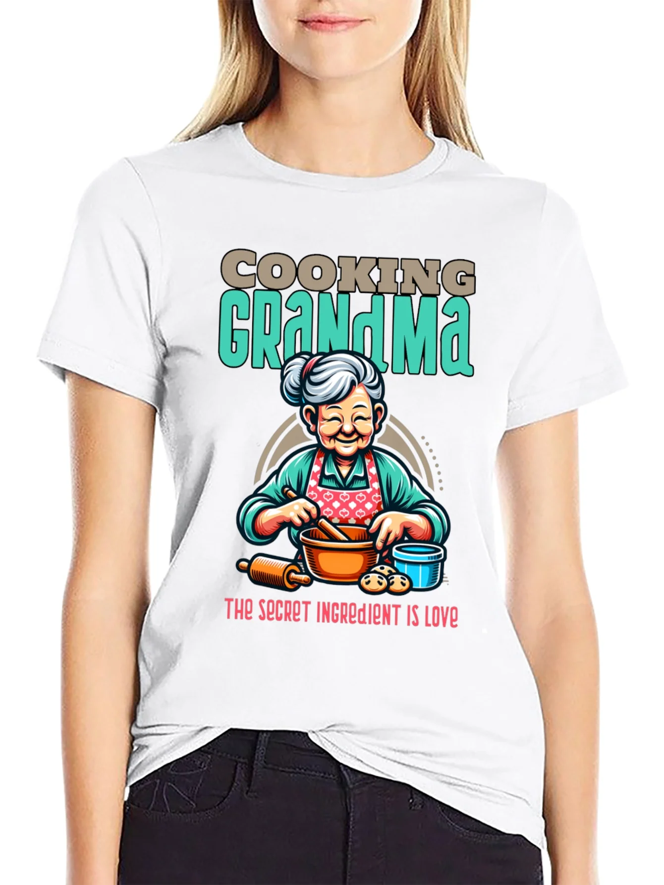 Cooking Grandma T-Shirt: Secret Ingredient is Love