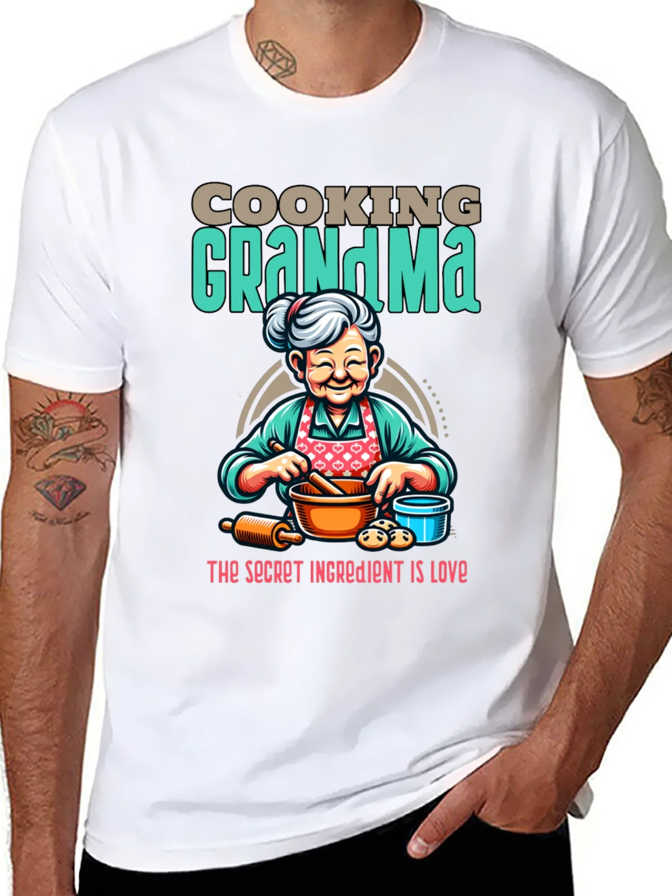 Cooking Grandma T-Shirt: Secret Ingredient is Love