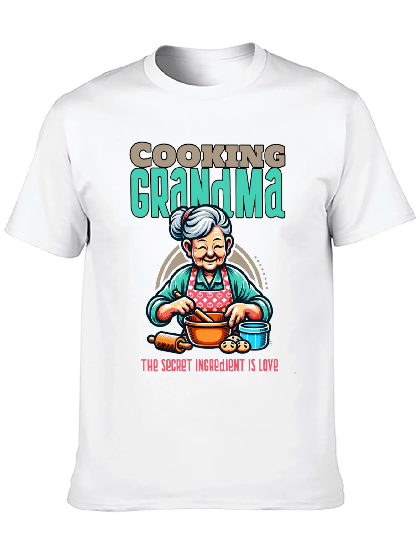 Cooking Grandma T-Shirt: Secret Ingredient is Love