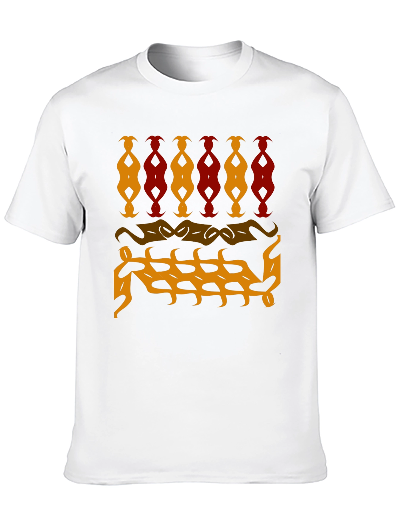 Abstract Pattern Black T-Shirt
