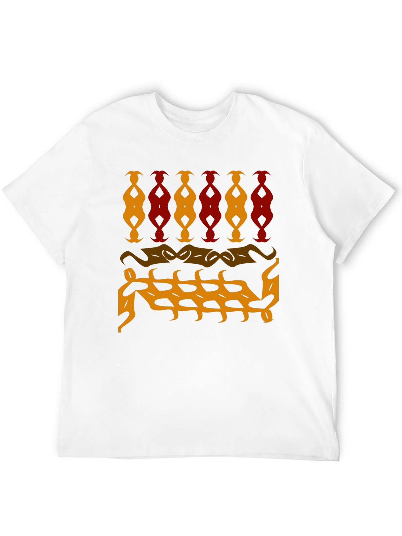 Abstract Pattern Black T-Shirt
