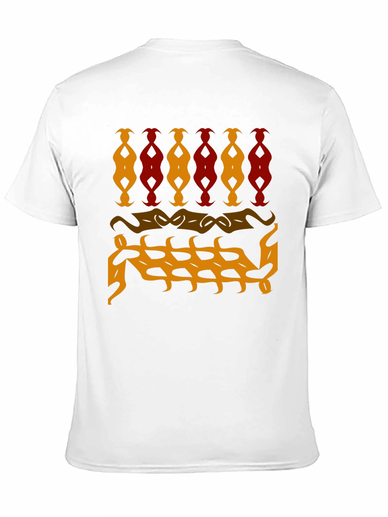 Abstract Pattern Black T-Shirt