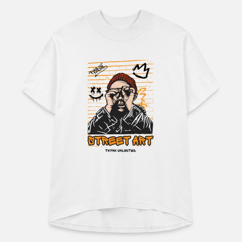 Urban Graffiti Vibe – Street Art Character Tee Des