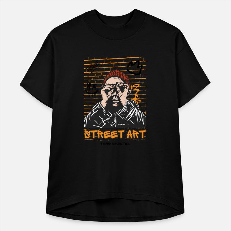 Urban Graffiti Vibe – Street Art Character Tee Des