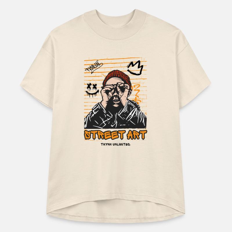 Urban Graffiti Vibe – Street Art Character Tee Des