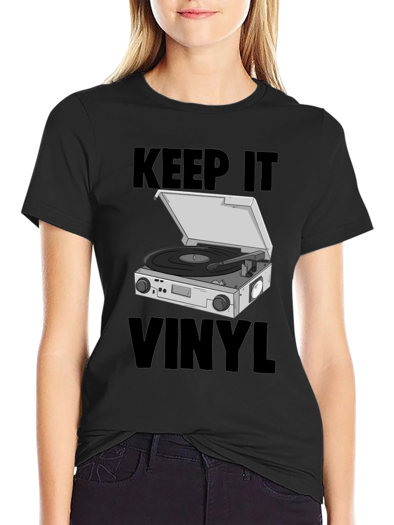 Keep it Vinyl T-Shirt - Retro Music Lover Tee