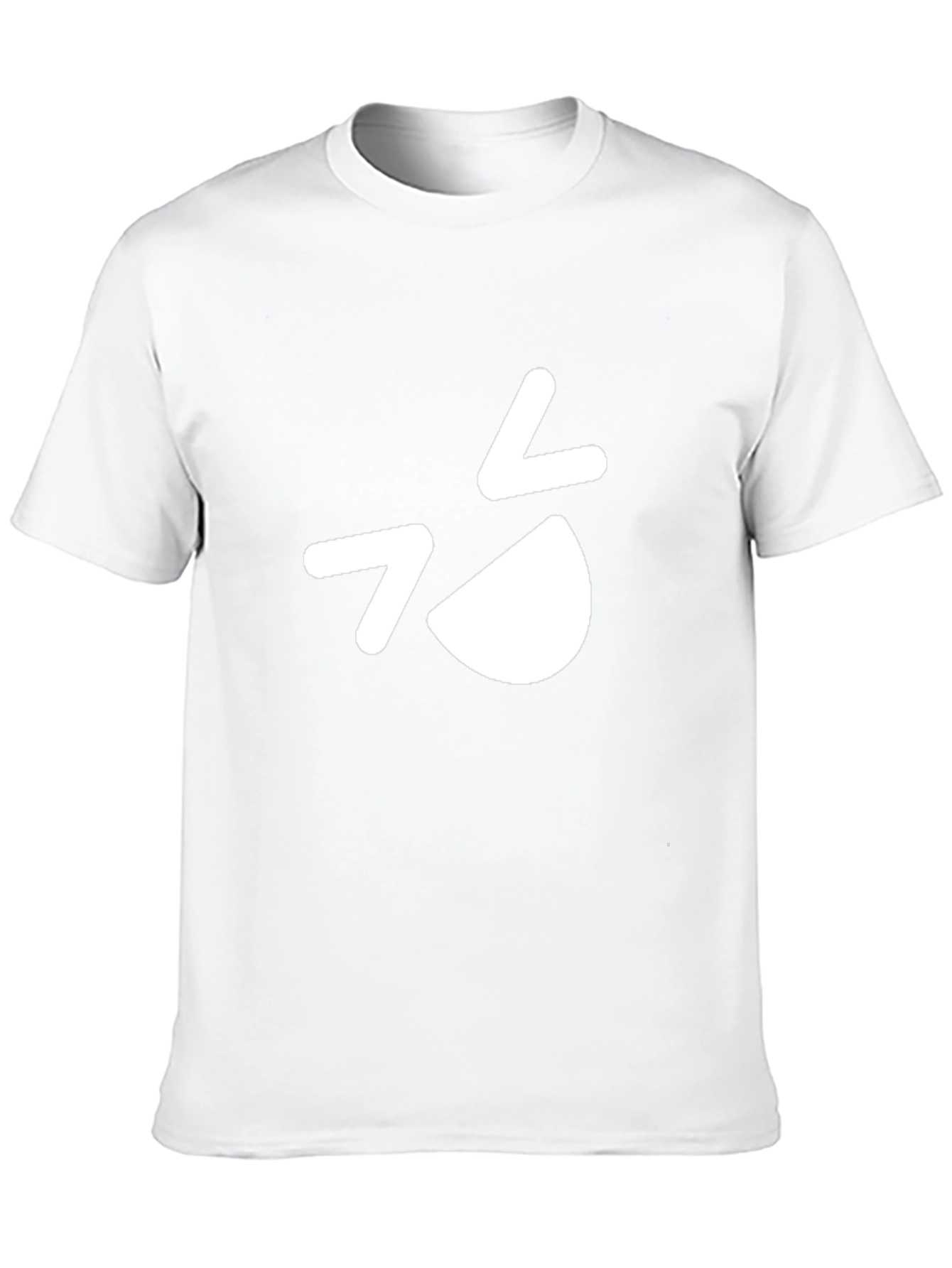 Black T-Shirt with Quirky White Graphic