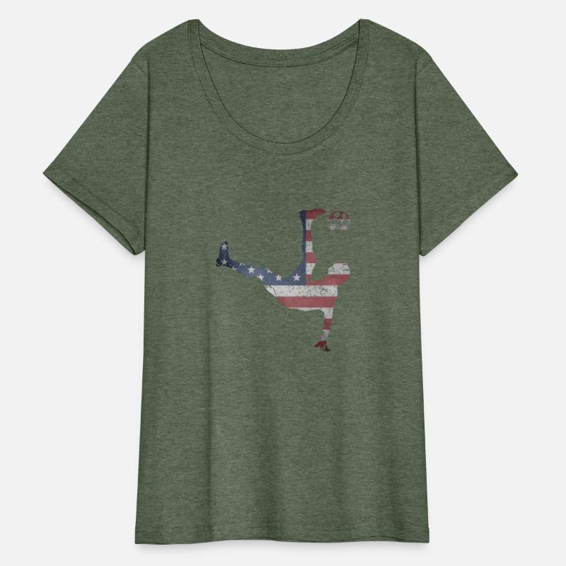 Us National Team Bicycle Kick American Flag Soccer