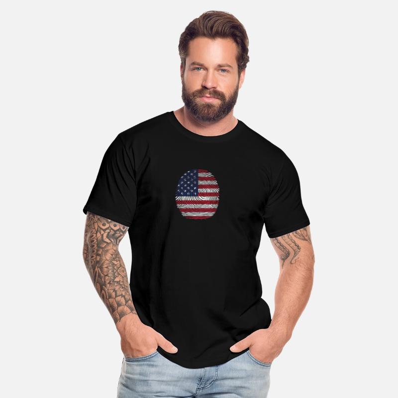Usa flag fingerprint