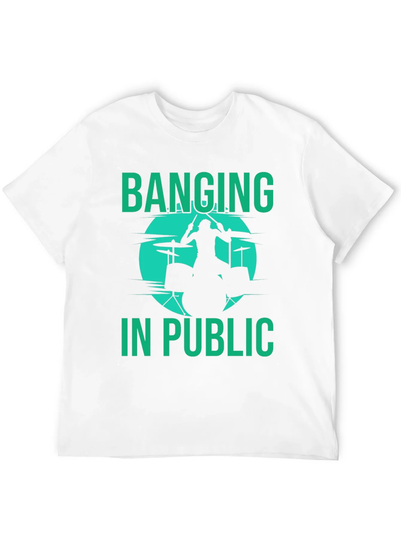 Banging in Public Drummer Graphic Tee - Black
