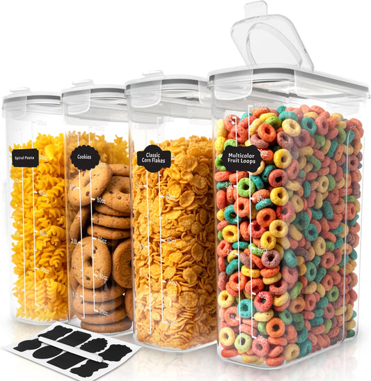 Utopia Kitchen Cereal Containers Storage Set – 4 P - Premium Quality