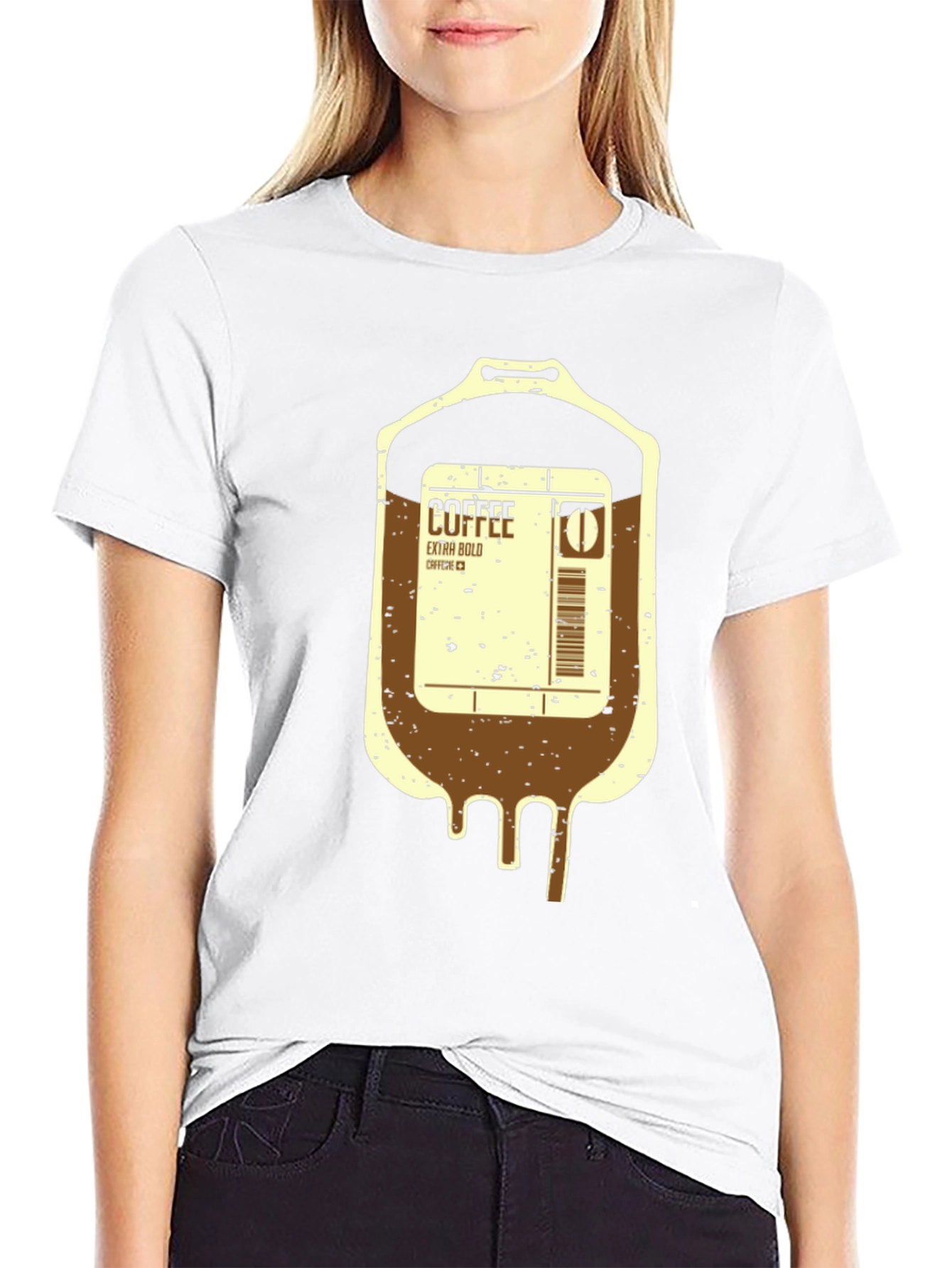 Coffee IV Drip T-Shirt - Extra Bold Boost