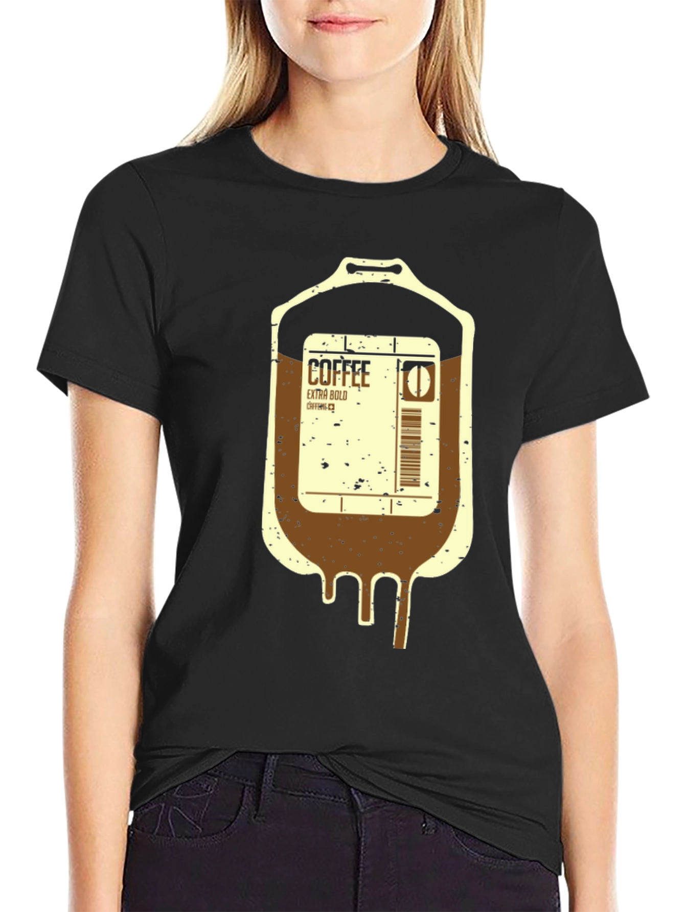 Coffee IV Drip T-Shirt - Extra Bold Boost