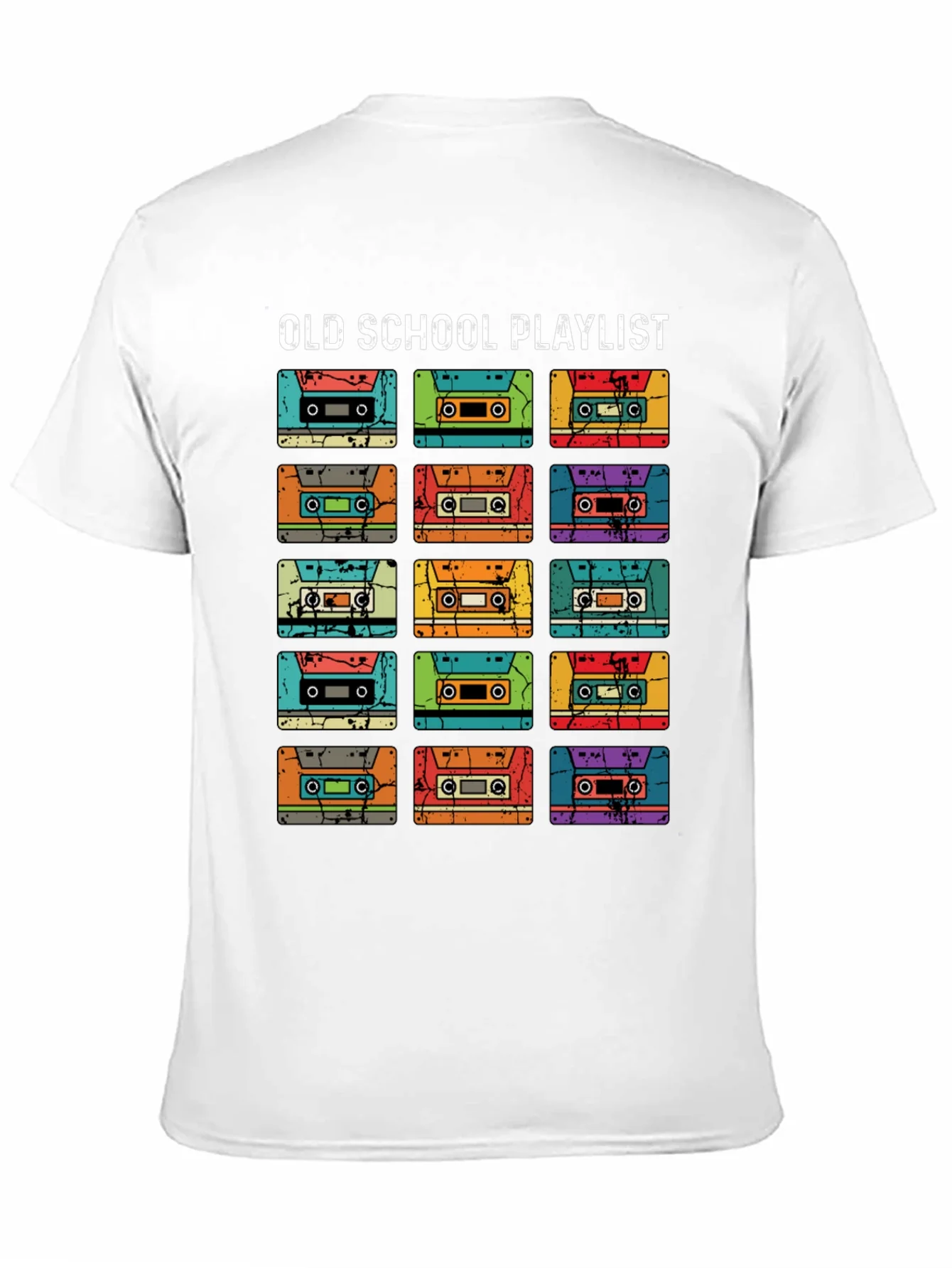 Old School Playlist Cassette Tape T-Shirt