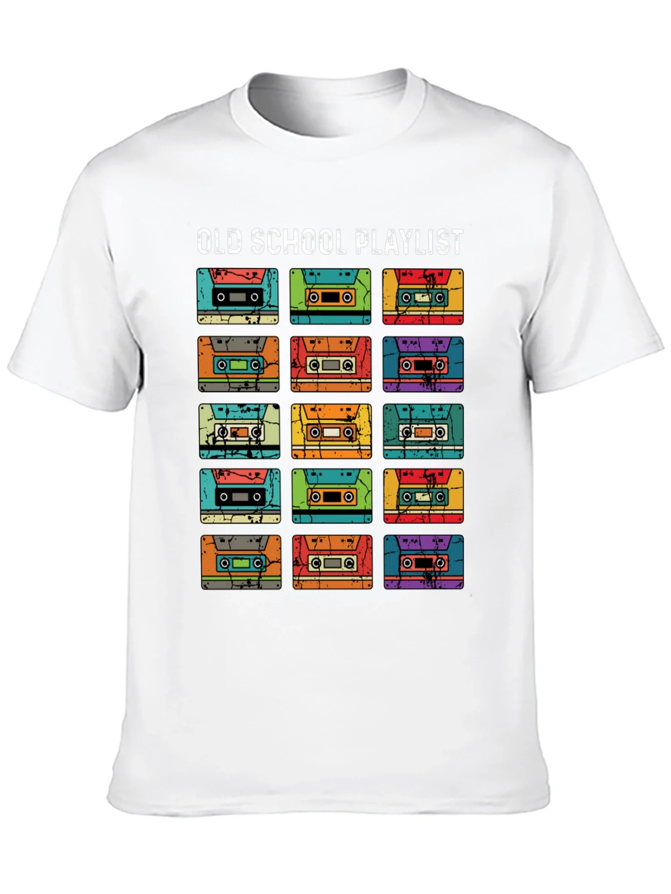 Old School Playlist Cassette Tape T-Shirt
