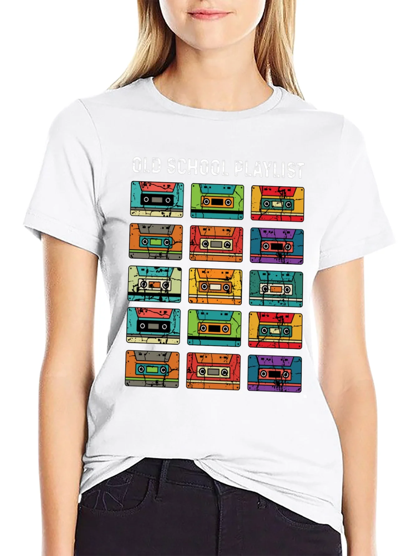 Old School Playlist Cassette Tape T-Shirt