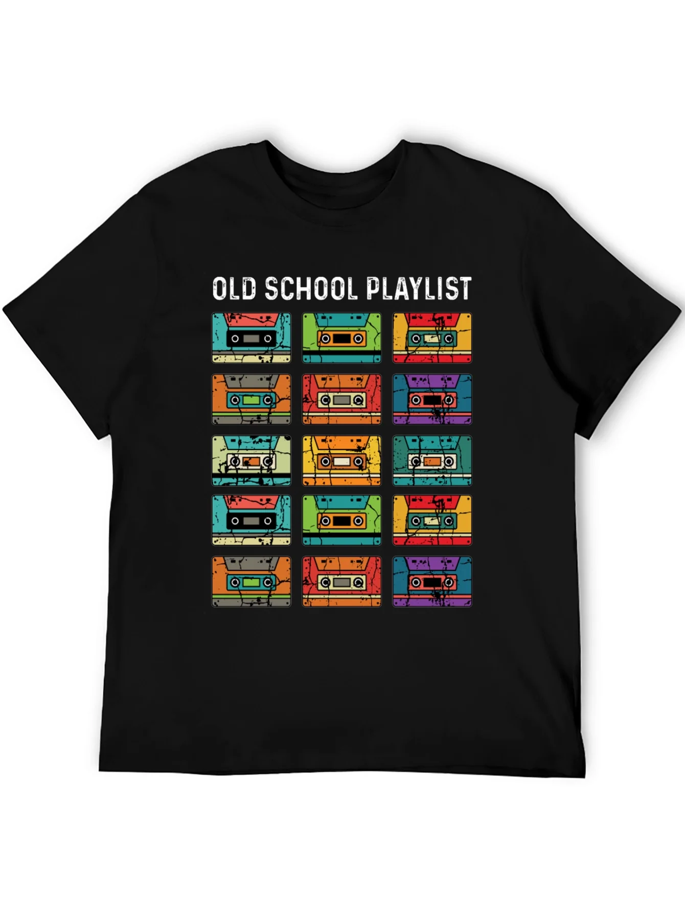 Old School Playlist Cassette Tape T-Shirt