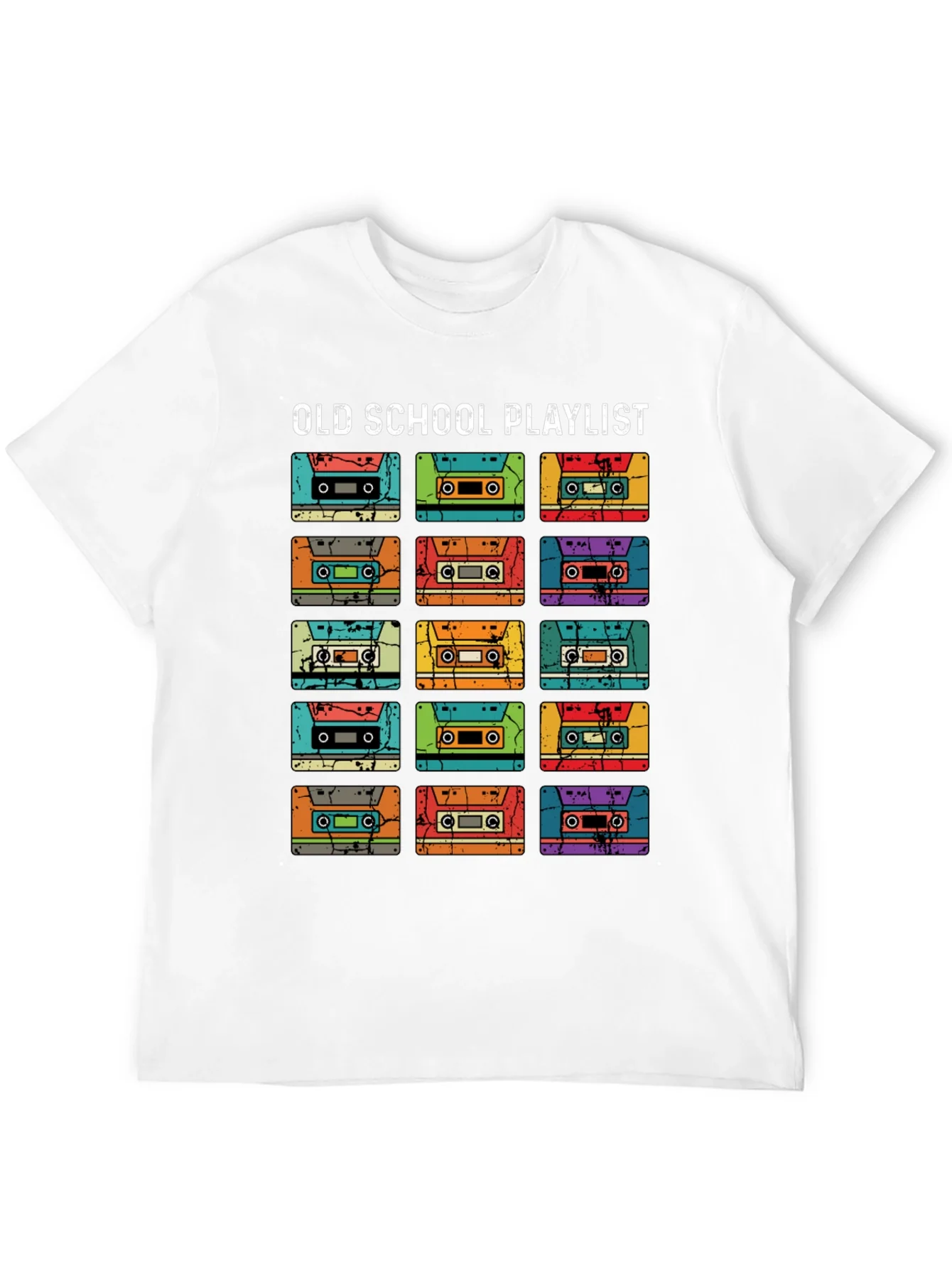 Old School Playlist Cassette Tape T-Shirt